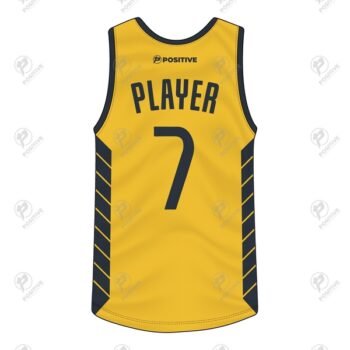 Positive Yellow Personalized Printed Interlock Running Tank Top