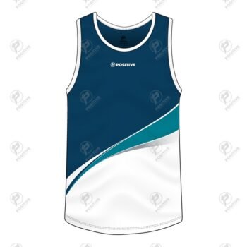 Positive Personalized Running Team Blue Printed Tank Top