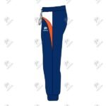 Positive Navy Cross Panel Gym Training Microfiber Trousers