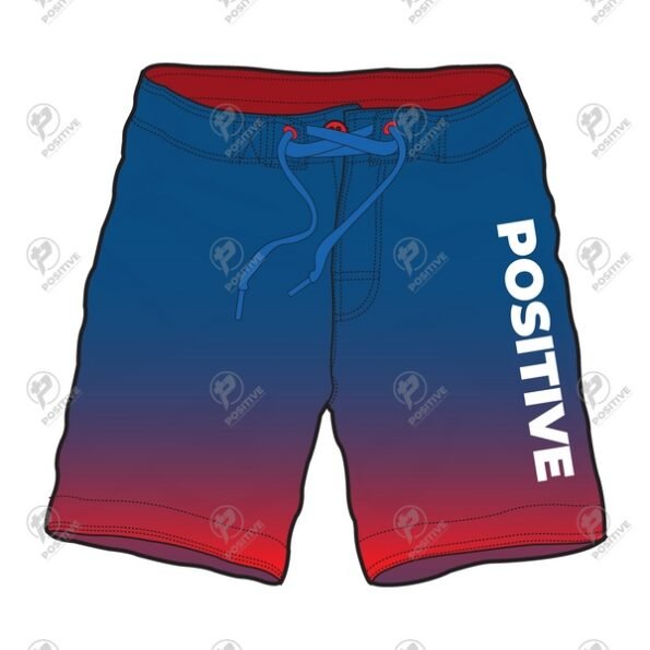 Positive Custom Ombre Sublimation Printed Board Shorts
