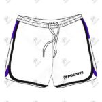 Positive Contrast Trim Lightweight Mesh Running Shorts
