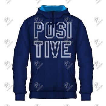 Positive Custom Printed Pullover Cotton Fleece Hoodie
