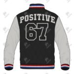 Positive Customized Quilted Satin Varsity Jacket