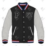 Positive Customized Quilted Satin Varsity Jacket