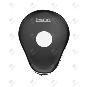 Positive Black & White Genuine Leather Curved Punch Mitts