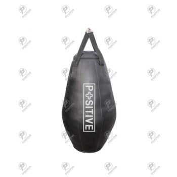 Positive Black 3ft Teardrop Leather Punching Bag