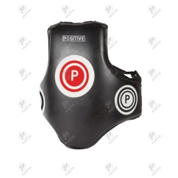 Positive Genuine Leather Kickboxing Chest Protector Trainer Vest