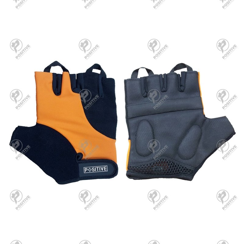 Positive Synthetic Leather Half Finger Summer Cycle Gloves