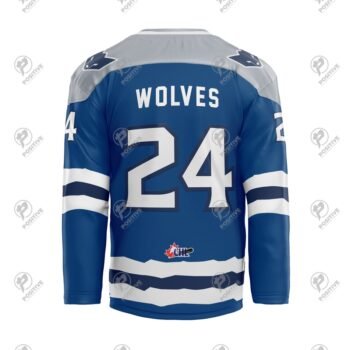 Positive Customized Design Printed Lace Collar Ice Hockey Jersey