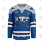Positive Customized Design Printed Lace Collar Ice Hockey Jersey