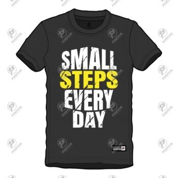 Positive Contrast Two Color Screen Printed Cotton T-Shirt