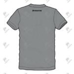 Positive Custom Printed Cotton Grey Short Sleeve T-Shirt