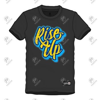 Positive Rise Up Digital Printed Short Sleeve Cotton T-Shirt