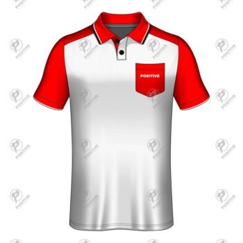Positive Worker Uniform Chest Pocket Cotton Pique Polo Shirt