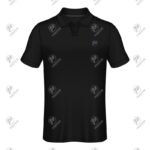 Positive 2 Button Short Sleeve Pique Cotton Polo Shirt