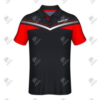 Positive Fast Food Uniform Custom Logo Printed Polo Shirt
