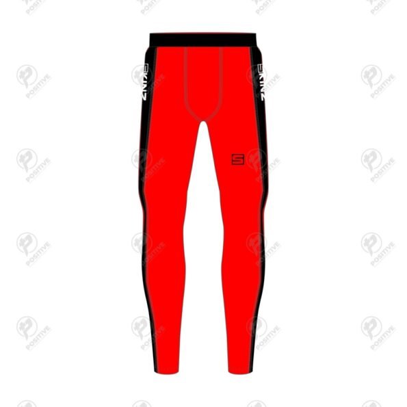 Positive Mens Side Striped Base Layers Compression Leggings
