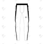 Positive Mens Side Striped Base Layers Compression Leggings