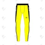 Positive Mens Side Striped Base Layers Compression Leggings