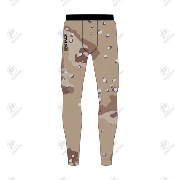 Positive Mens Desert Camouflage Printed Compression Pant