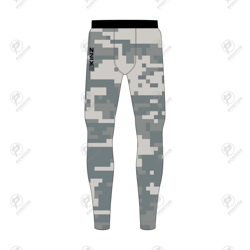 Positive Mens Digital Camouflage Printed Compression Pant