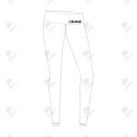 Positive Women Nylon High Waist Yoga Workout Leggings