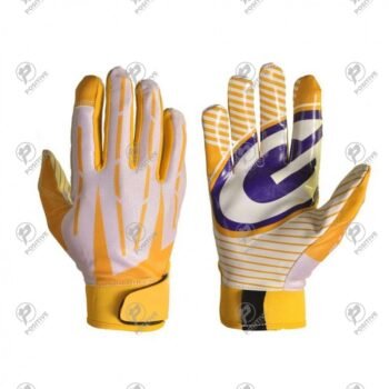 Customized Printing High Grip American Football Receiver Gloves