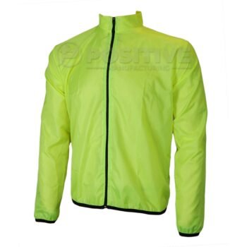 Positive Hi Vis Water Resistance Cycling Rip Stop Rain Jacket