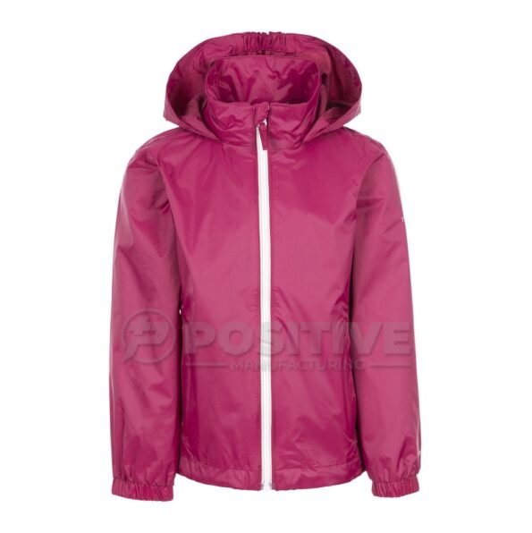 Positive Lightweight Women Hooded Windbreaker Jacket